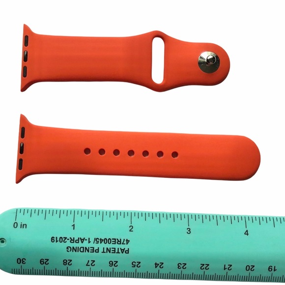 5/$20 NEW ORANGE Silicone Sport Band Apple Watch 38/40/41mm S/M - Picture 3 of 7